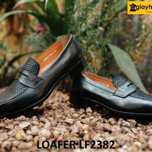 Giày lười nam màu đen độc đáo Loafer LF2382 003