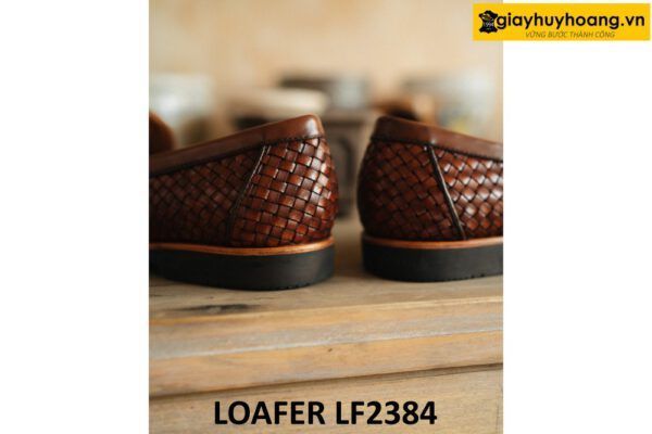 Giày lười nam da đan xen cao cấp Loafer LF2384 003