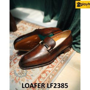 Giày da lười nam đế khâu chỉ bền bỉ Loafer LF2385 004