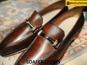 Giày da lười nam đế khâu chỉ bền bỉ Loafer LF2385 001