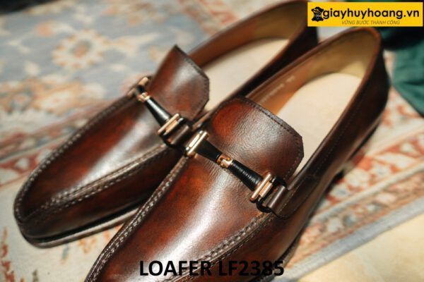 Giày da lười nam đế khâu chỉ bền bỉ Loafer LF2385 001