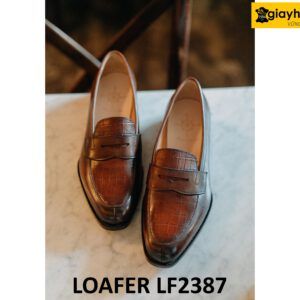 Giày lười nam da nam đẹp trẻ trung Loafer LF2387 001