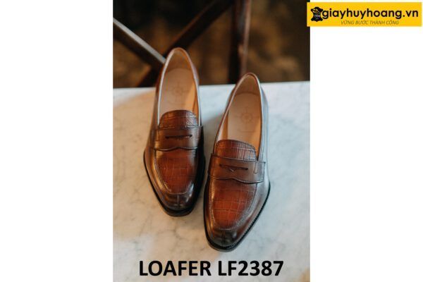 Giày lười nam da nam đẹp trẻ trung Loafer LF2387 001