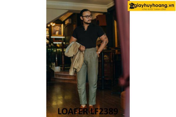 Giày lười nam da bò thủ công Loafer LF2389 004