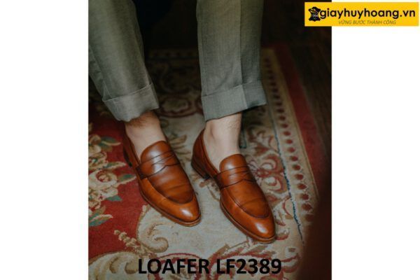 Giày lười nam da bò thủ công Loafer LF2389 001