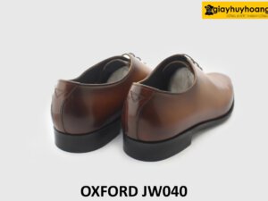 [Outlet size 44] Giày da nam màu bò trơn tự nhiên Oxford JW040 004