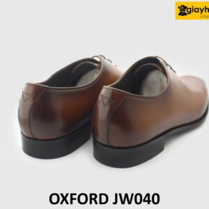 [Outlet size 44] Giày da nam màu bò trơn tự nhiên Oxford JW040 004