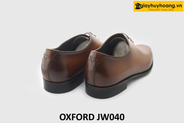 [Outlet size 44] Giày da nam màu bò trơn tự nhiên Oxford JW040 004