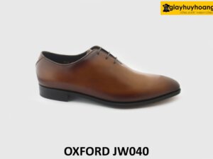 [Outlet size 44] Giày da nam màu bò trơn tự nhiên Oxford JW040 001