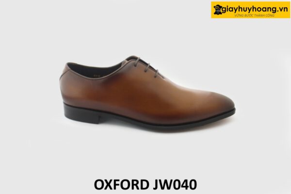 [Outlet size 44] Giày da nam màu bò trơn tự nhiên Oxford JW040 001