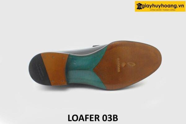 [Outlet size 40] Giày lười da nam màu bò viền nâu Loafer 03B 006