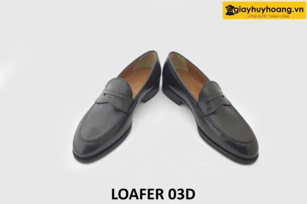 [Outlet size 40] Giày lười da nam màu đen Penny Loafer 03D 004