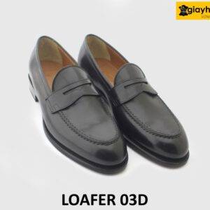 [Outlet size 40] Giày lười da nam màu đen Penny Loafer 03D 003