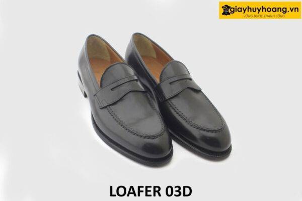 [Outlet size 40] Giày lười da nam màu đen Penny Loafer 03D 003