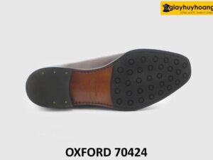 [Outlet size 39] Giày da nam màu bò viền nâu Oxford 70424 006