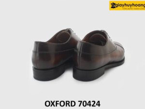 [Outlet size 39] Giày da nam màu bò viền nâu Oxford 70424 005
