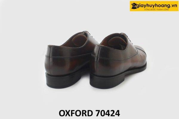 [Outlet size 39] Giày da nam màu bò viền nâu Oxford 70424 005