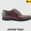 [Outlet size 39] Giày da nam màu bò viền nâu Oxford 70424 001