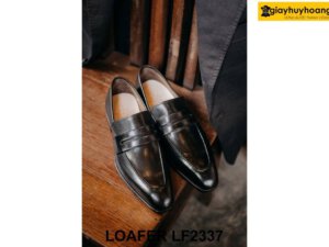 Giày lười nam da trơn mũi vuông cá tính Loafer LF2337 003