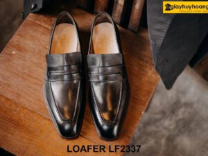 Giày lười nam da trơn mũi vuông cá tính Loafer LF2337 001