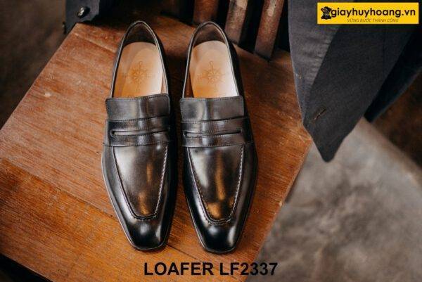 Giày lười nam da trơn mũi vuông cá tính Loafer LF2337 001