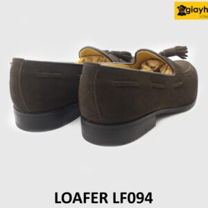 [Outlet size 43] Giày lười nam da lộn màu nâu Loafer LF094 003