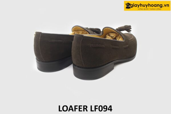 [Outlet size 43] Giày lười nam da lộn màu nâu Loafer LF094 003