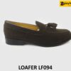 [Outlet size 43] Giày lười nam da lộn màu nâu Loafer LF094 001