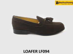 [Outlet size 43] Giày lười nam da lộn màu nâu Loafer LF094 001