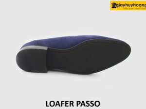 [Outlet size 37] Giày lười nam da lộn xanh Navy Loafer PASSO 005