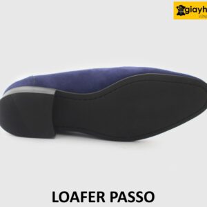 [Outlet size 37] Giày lười nam da lộn xanh Navy Loafer PASSO 005