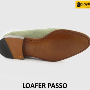 [Outlet size 39.5] Giày lười nam da lộn xanh lá Loafer PASSO 005