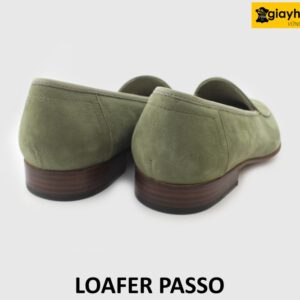 [Outlet size 39.5] Giày lười nam da lộn xanh lá Loafer PASSO 004