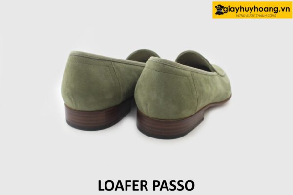 [Outlet size 39.5] Giày lười nam da lộn xanh lá Loafer PASSO 004