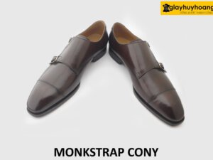 [Outlet size 50] Giày da nam size bàn chân to Monkstrap CONY 004
