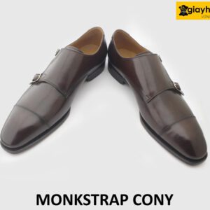 [Outlet size 50] Giày da nam size bàn chân to Monkstrap CONY 004