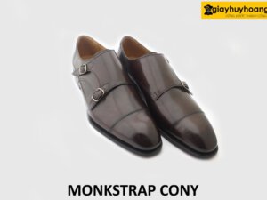 [Outlet size 50] Giày da nam size bàn chân to Monkstrap CONY 003