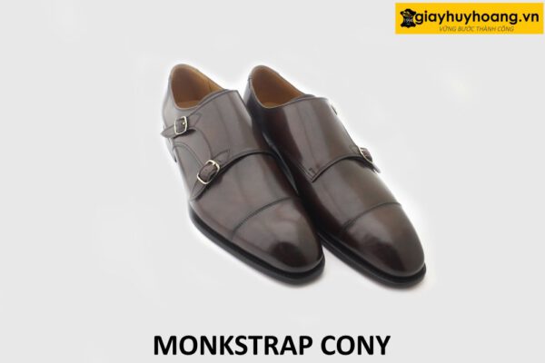 [Outlet size 50] Giày da nam size bàn chân to Monkstrap CONY 003