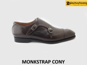 [Outlet size 50] Giày da nam size bàn chân to Monkstrap CONY 001