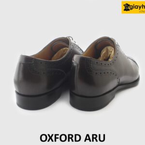 [Outlet size 47] Giày da nam đế da bò đóng thủ công Oxford ARU 005