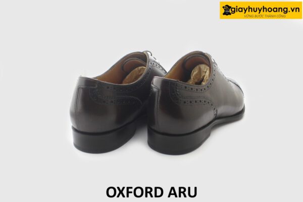 [Outlet size 47] Giày da nam đế da bò đóng thủ công Oxford ARU 005