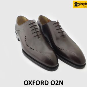 [Outlet size 39] Giày da nam cao cấp da bê ý Oxford O2N 003