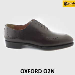 [Outlet size 39] Giày da nam cao cấp da bê ý Oxford O2N 001