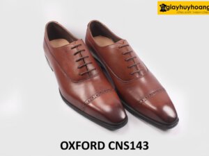 Giày tây da nam mũi vuông sang trọng Oxford CNS143 003
