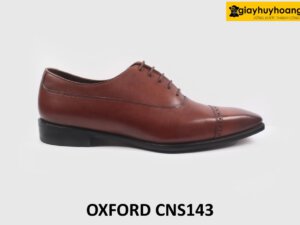 Giày tây da nam mũi vuông sang trọng Oxford CNS143 001