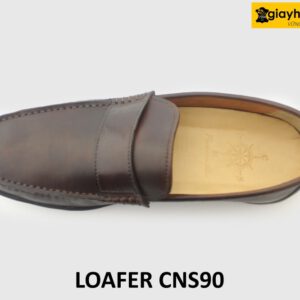 [Outlet] Giày lười da nam đế bằng cao su loafer CNS90 006