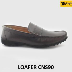 [Outlet] Giày lười da nam đế bằng cao su loafer CNS90 001