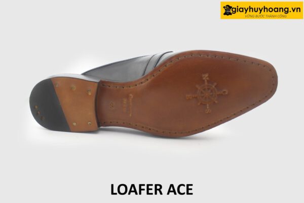 [Outlet size 40+42] Dép da nam không gót phong cách loafer ACE 005