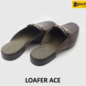 [Outlet size 40+42] Dép da nam không gót phong cách loafer ACE 004