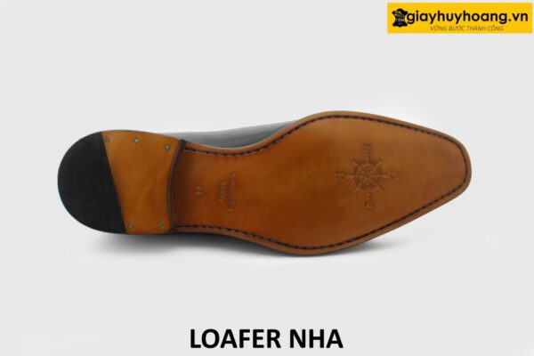 [Outlet] Giày lười da nam đế da bò khâu mckay loafer NHA 008